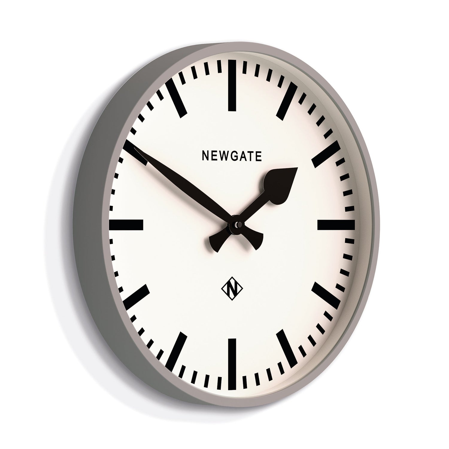 Newgate Railway Clock Grey-Home &amp; Garden &gt; Decor-PEROZ Accessories