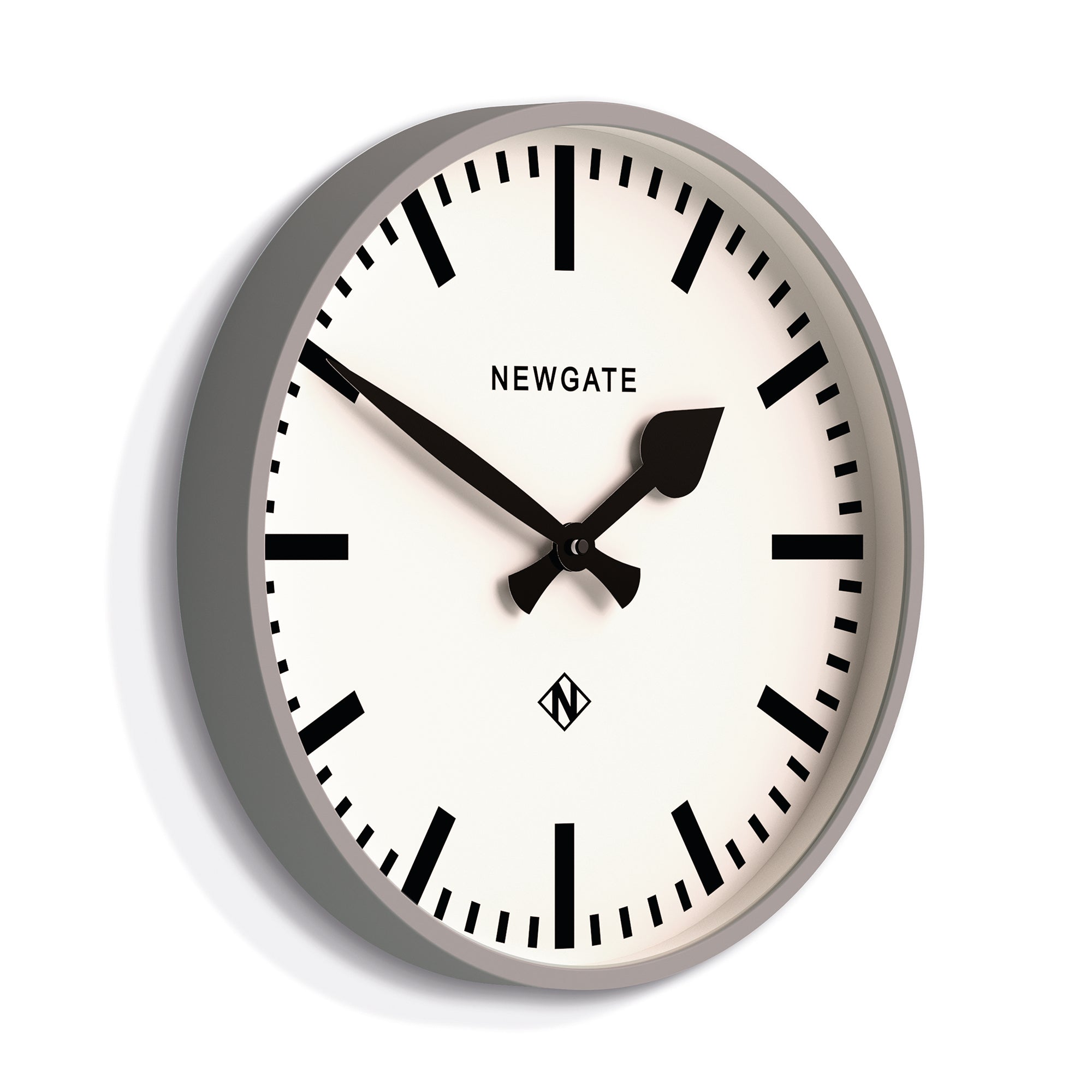 Newgate Railway Clock Grey-Home &amp; Garden &gt; Decor-PEROZ Accessories