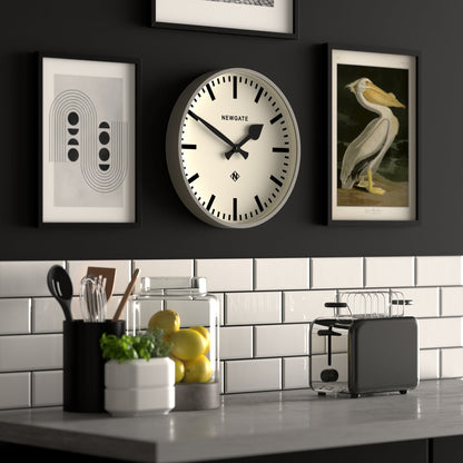 Newgate Railway Clock Grey-Home &amp; Garden &gt; Decor-PEROZ Accessories