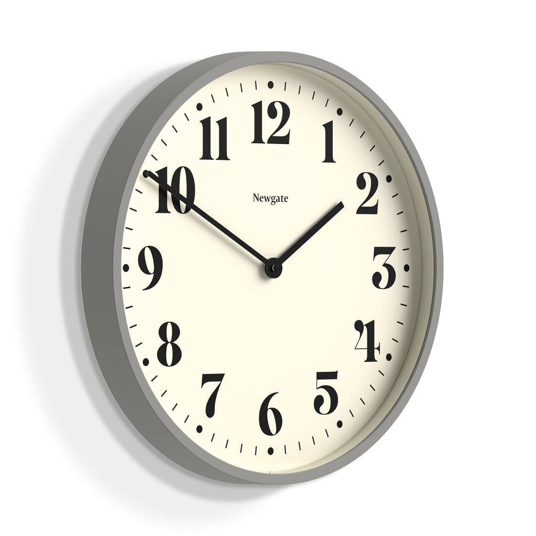 Newgate Number Two Wall Clock Matte Posh Grey-Home &amp; Garden &gt; Decor-PEROZ Accessories