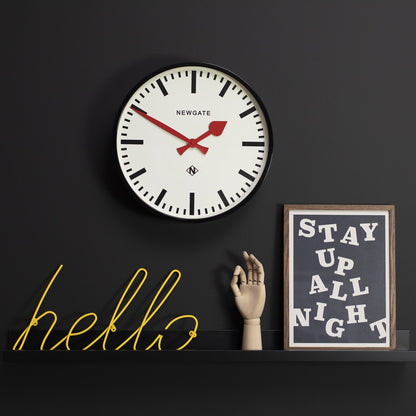 Newgate Putney Clock Black-Home &amp; Garden &gt; Decor-PEROZ Accessories