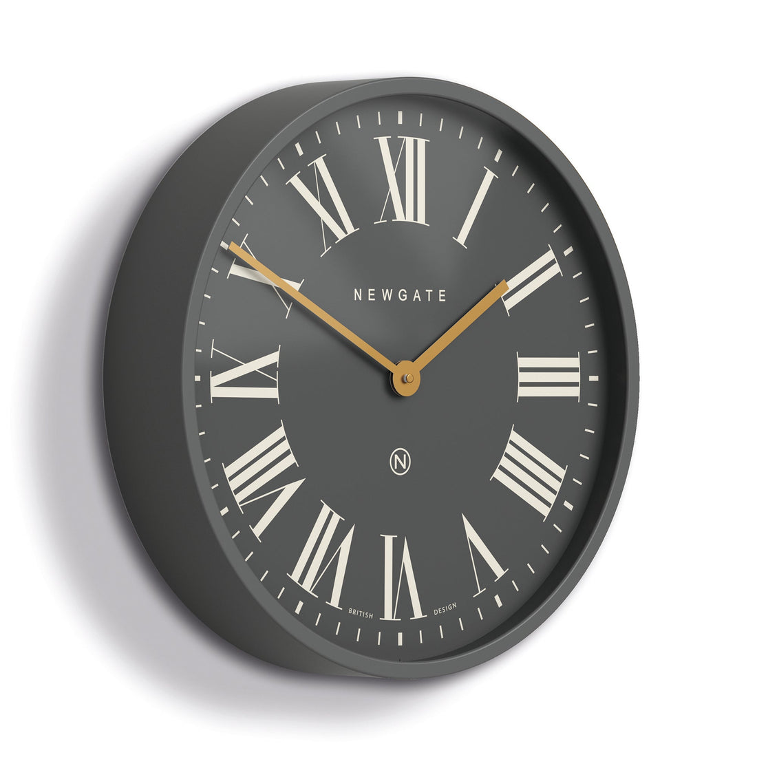 Newgate Mr Butler Wall Clock Moonstone Grey Reverse Dial-Home &amp; Garden &gt; Decor-PEROZ Accessories