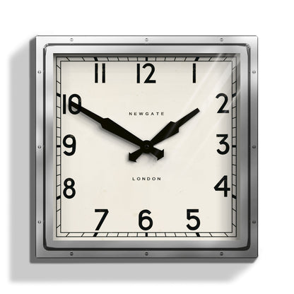 Newgate Quad Clock Chrome-Home &amp; Garden &gt; Decor-PEROZ Accessories