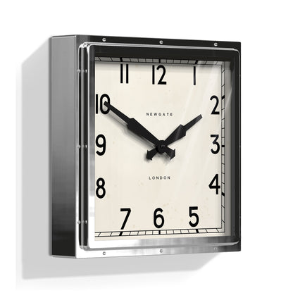 Newgate Quad Clock Chrome-Home &amp; Garden &gt; Decor-PEROZ Accessories