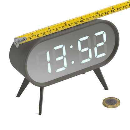 Newgate Space Hotel Cyborg Led Alarm Clock Grey-Home &amp; Garden &gt; Decor-PEROZ Accessories