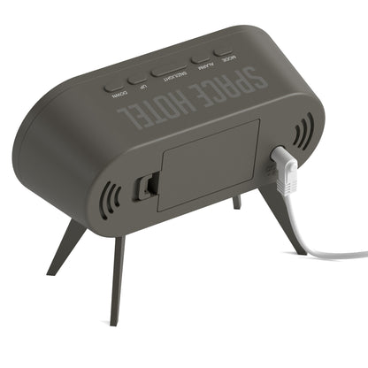 Newgate Space Hotel Cyborg Led Alarm Clock Grey-Home &amp; Garden &gt; Decor-PEROZ Accessories