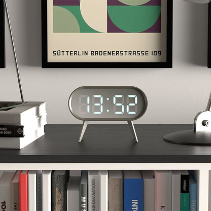 Newgate Space Hotel Cyborg Led Alarm Clock Grey-Home &amp; Garden &gt; Decor-PEROZ Accessories