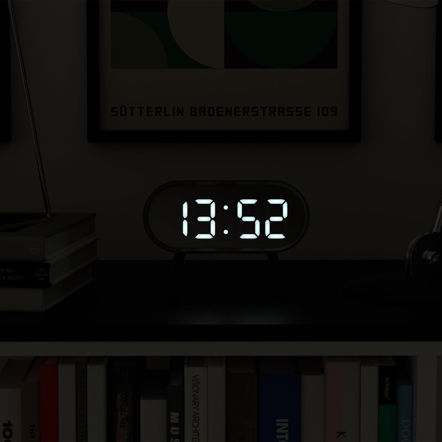 Newgate Space Hotel Cyborg Led Alarm Clock Grey-Home &amp; Garden &gt; Decor-PEROZ Accessories