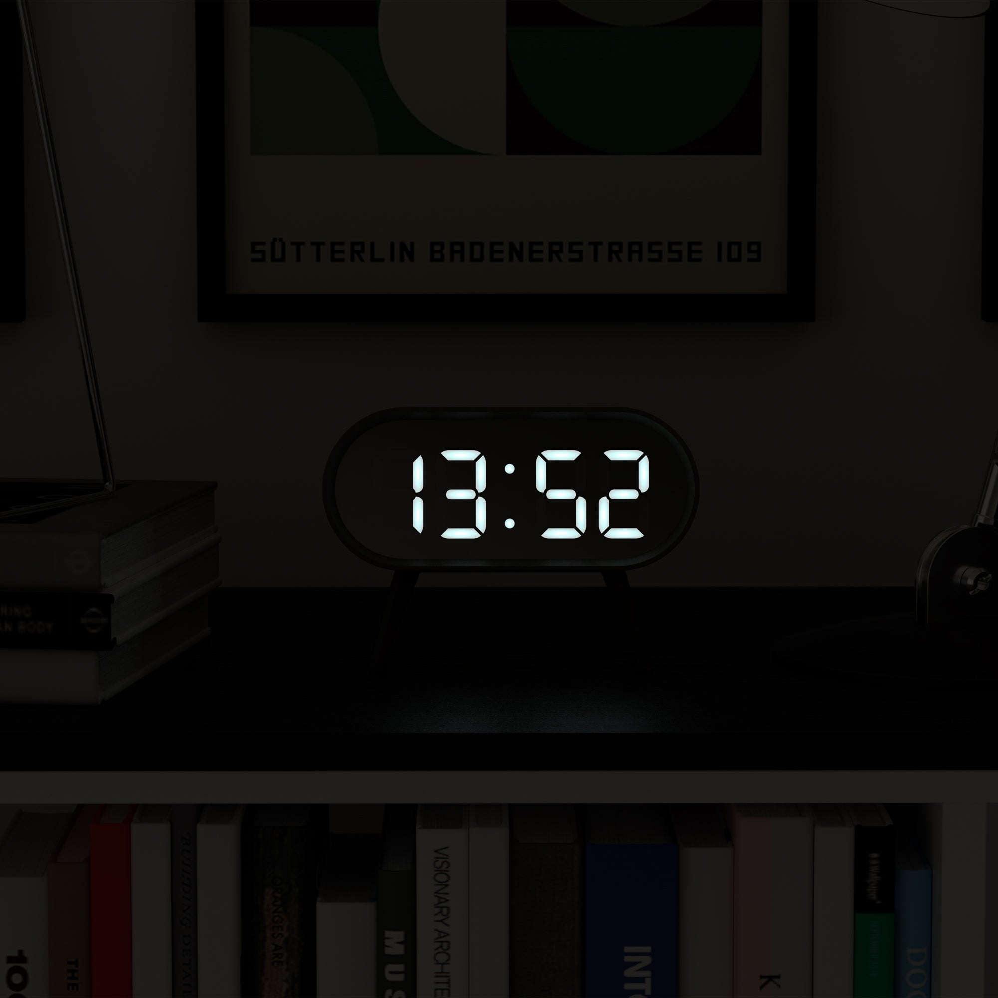Newgate Space Hotel Cyborg Led Alarm Clock Grey-Home &amp; Garden &gt; Decor-PEROZ Accessories