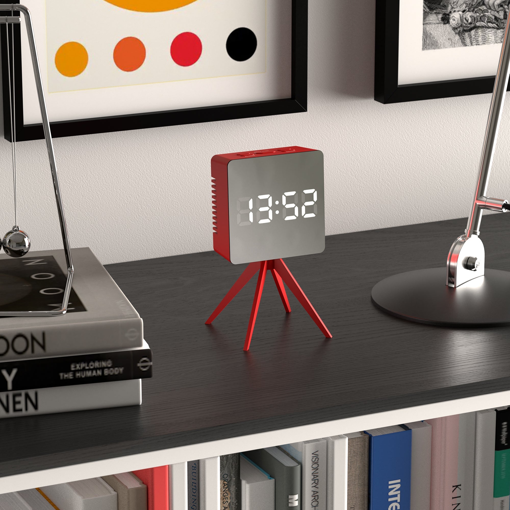 Newgate Space Hotel Droid Led Alarm Clock Red-Home &amp; Garden &gt; Decor-PEROZ Accessories