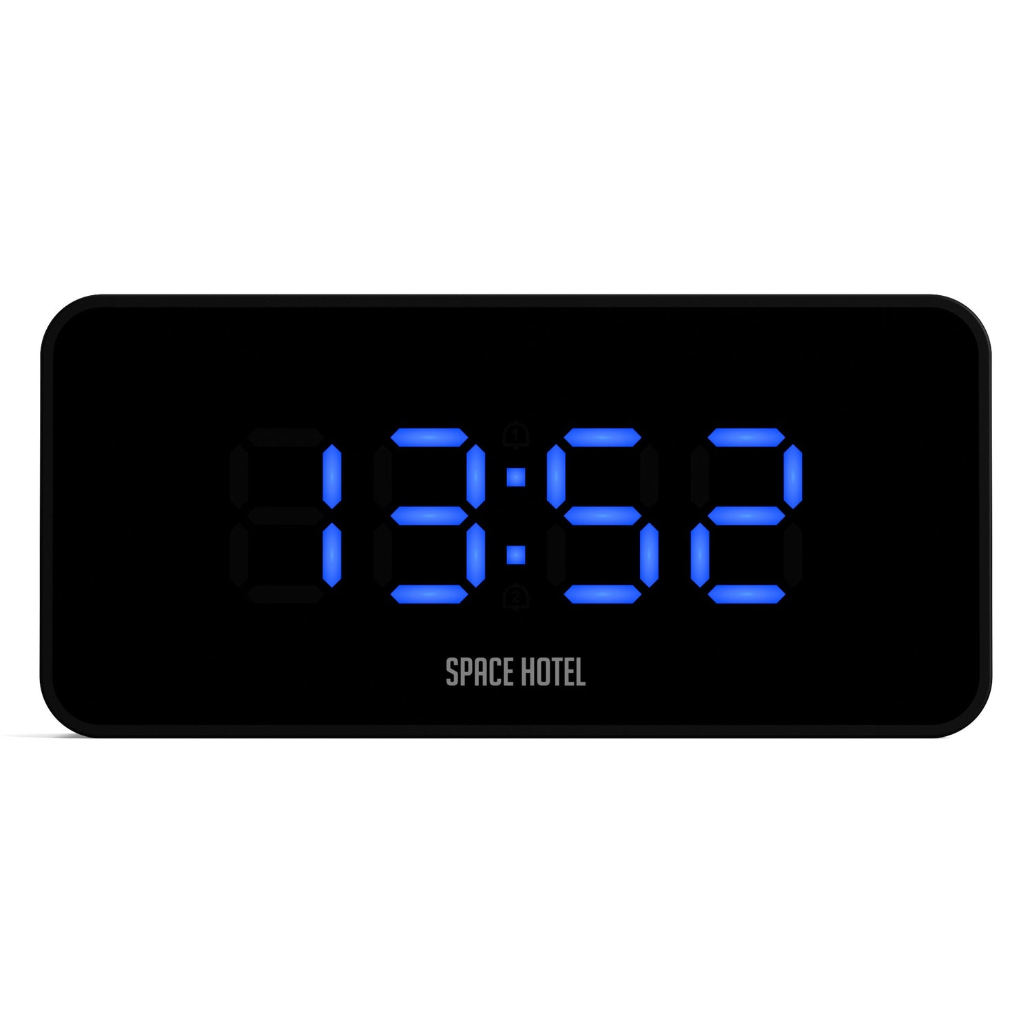 Newgate Space Hotel Hypertron Alarm Clock Black Case - Black Lens - Blue Led-Home &amp; Garden &gt; Decor-PEROZ Accessories
