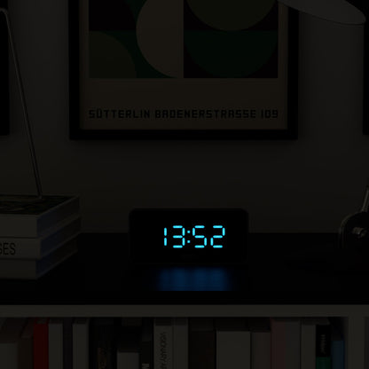 Newgate Space Hotel Hypertron Alarm Clock Black Case - Black Lens - Blue Led-Home &amp; Garden &gt; Decor-PEROZ Accessories