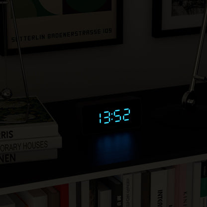 Newgate Space Hotel Hypertron Alarm Clock Black Case - Black Lens - Blue Led-Home &amp; Garden &gt; Decor-PEROZ Accessories