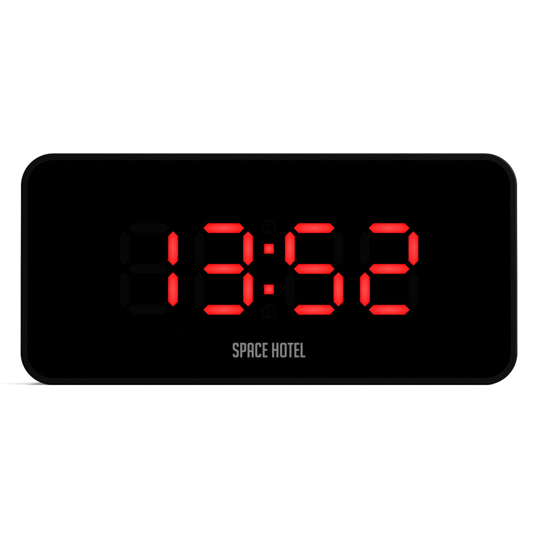 Newgate Space Hotel Hypertron Alarm Clock Black Case - Black Lens - Red Led-Home &amp; Garden &gt; Decor-PEROZ Accessories