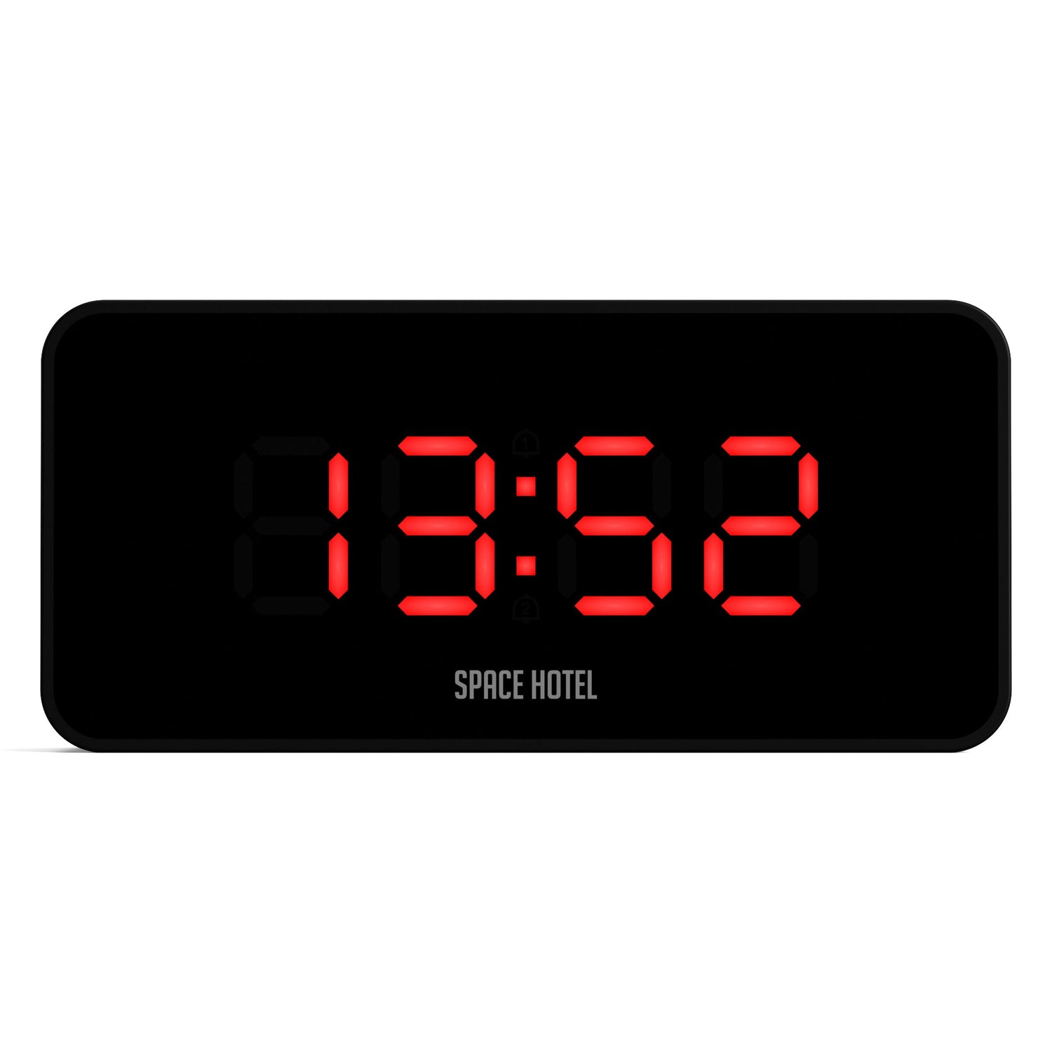 Newgate Space Hotel Hypertron Alarm Clock Black Case - Black Lens - Red Led-Home &amp; Garden &gt; Decor-PEROZ Accessories