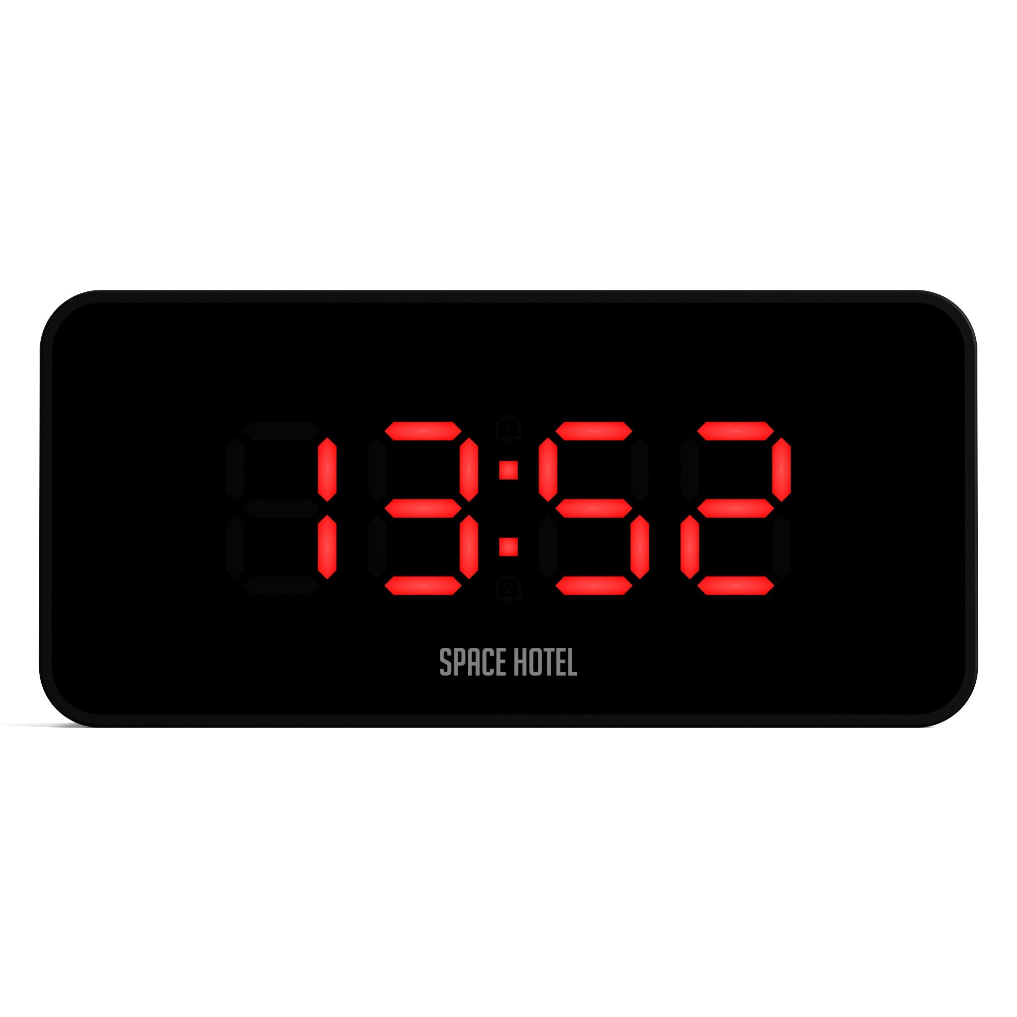 Newgate Space Hotel Hypertron Alarm Clock Black Case - Black Lens - Red Led-Home &amp; Garden &gt; Decor-PEROZ Accessories