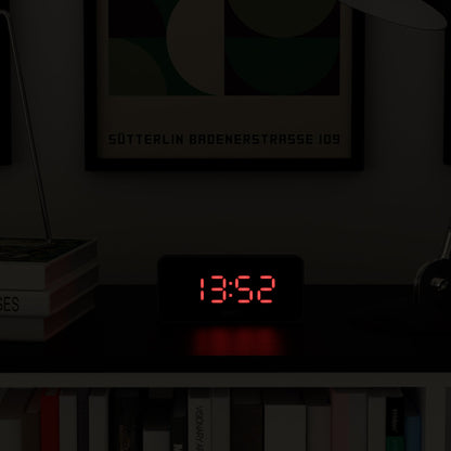 Newgate Space Hotel Hypertron Alarm Clock Black Case - Black Lens - Red Led-Home &amp; Garden &gt; Decor-PEROZ Accessories