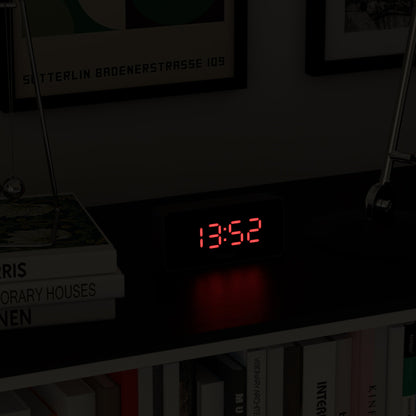Newgate Space Hotel Hypertron Alarm Clock Black Case - Black Lens - Red Led-Home &amp; Garden &gt; Decor-PEROZ Accessories