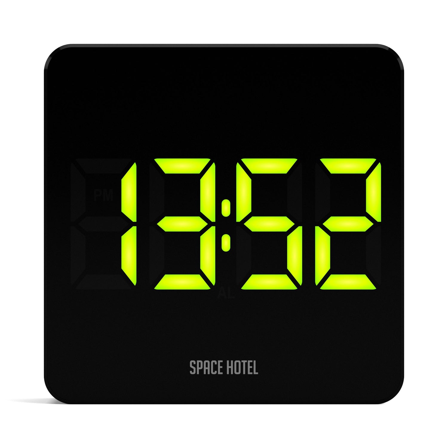 Newgate Space Hotel Orbatron Alarm Clock Black Case - Black Lens - Green Led-Home &amp; Garden &gt; Decor-PEROZ Accessories