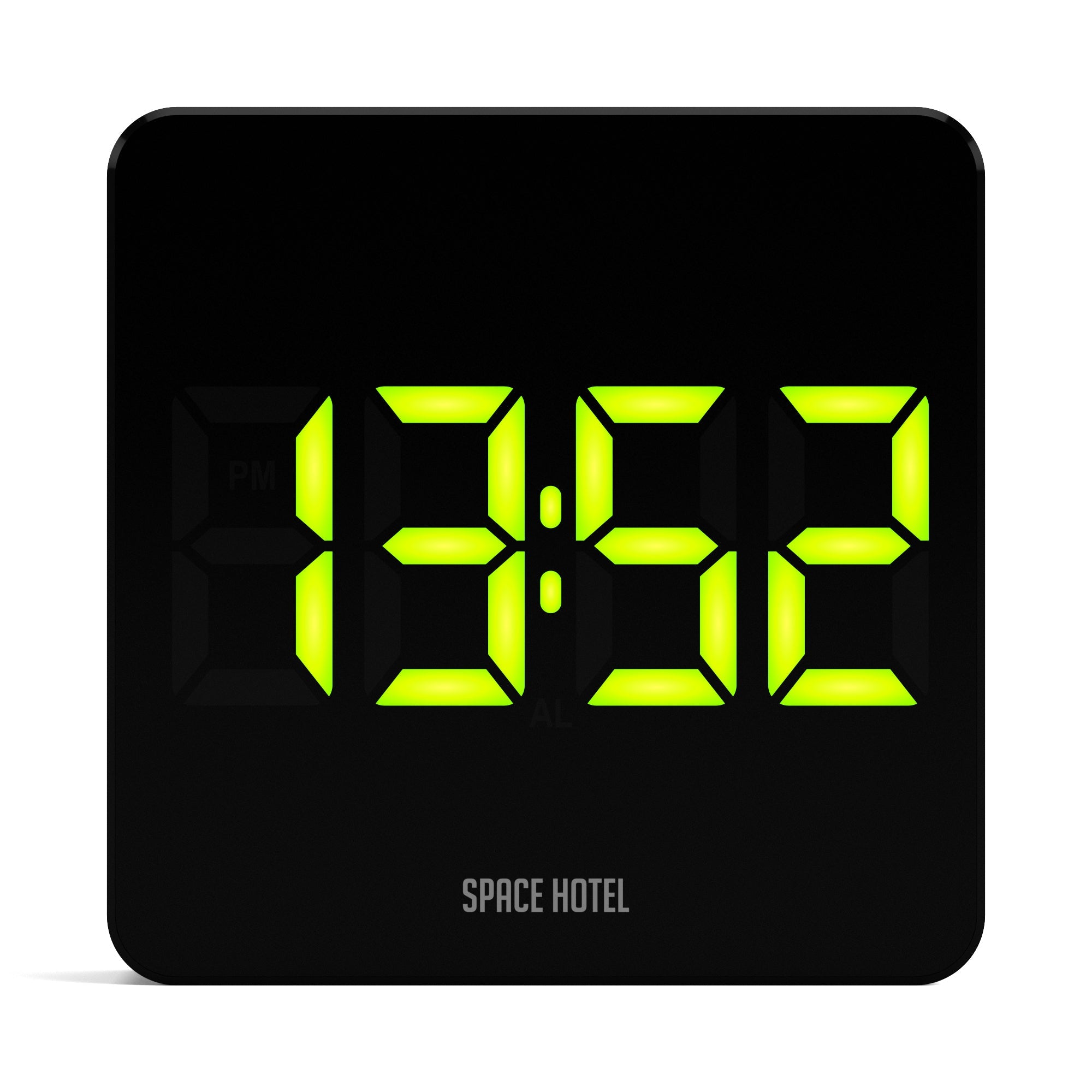 Newgate Space Hotel Orbatron Alarm Clock Black Case - Black Lens - Green Led-Home &amp; Garden &gt; Decor-PEROZ Accessories