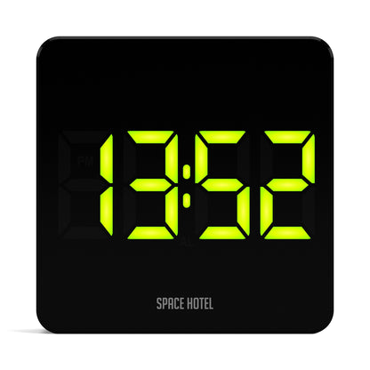 Newgate Space Hotel Orbatron Alarm Clock Black Case - Black Lens - Green Led-Home &amp; Garden &gt; Decor-PEROZ Accessories