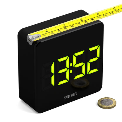 Newgate Space Hotel Orbatron Alarm Clock Black Case - Black Lens - Green Led-Home &amp; Garden &gt; Decor-PEROZ Accessories