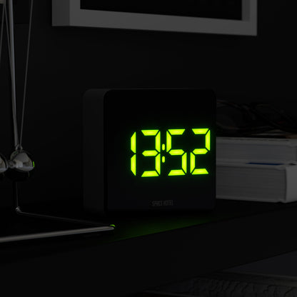 Newgate Space Hotel Orbatron Alarm Clock Black Case - Black Lens - Green Led-Home &amp; Garden &gt; Decor-PEROZ Accessories