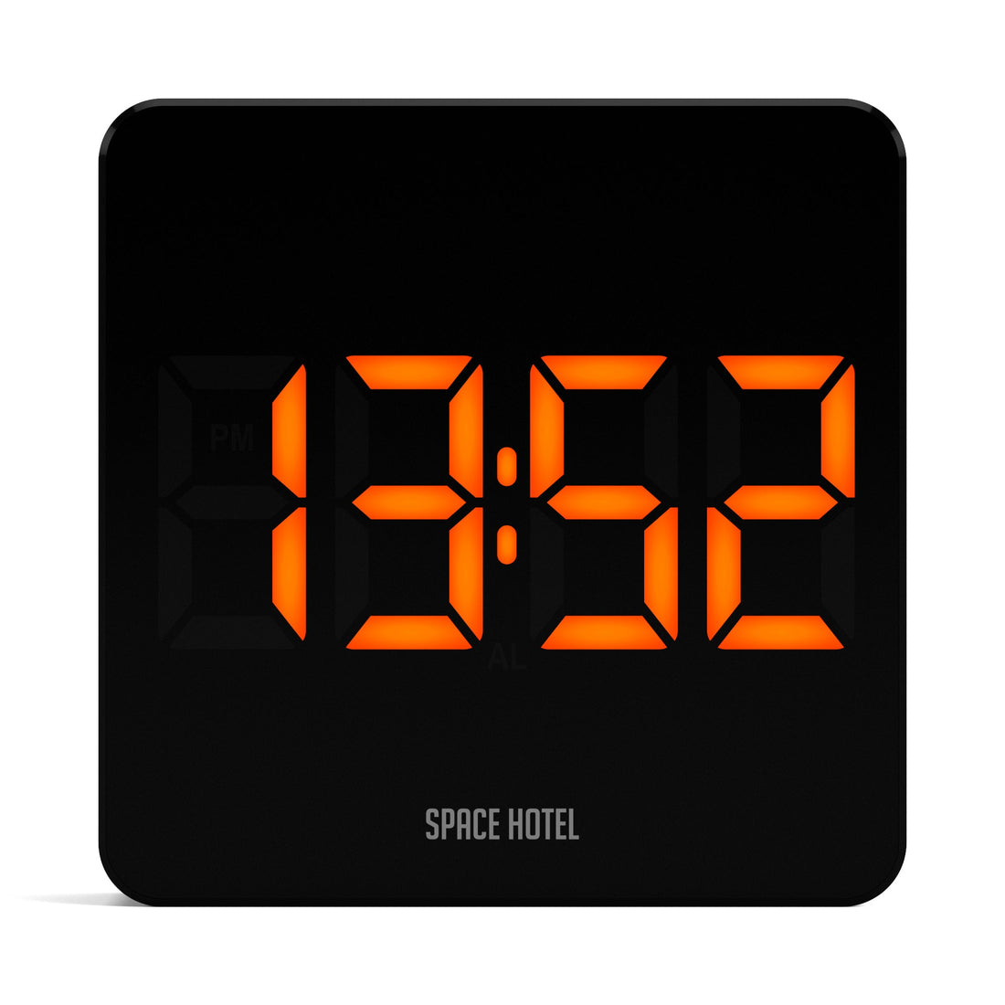 Newgate Space Hotel Orbatron Alarm Clock Black Case - Black Lens - Orange Led-Home &amp; Garden &gt; Decor-PEROZ Accessories