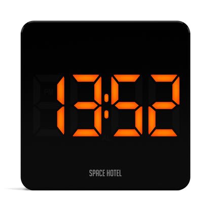 Newgate Space Hotel Orbatron Alarm Clock Black Case - Black Lens - Orange Led-Home &amp; Garden &gt; Decor-PEROZ Accessories