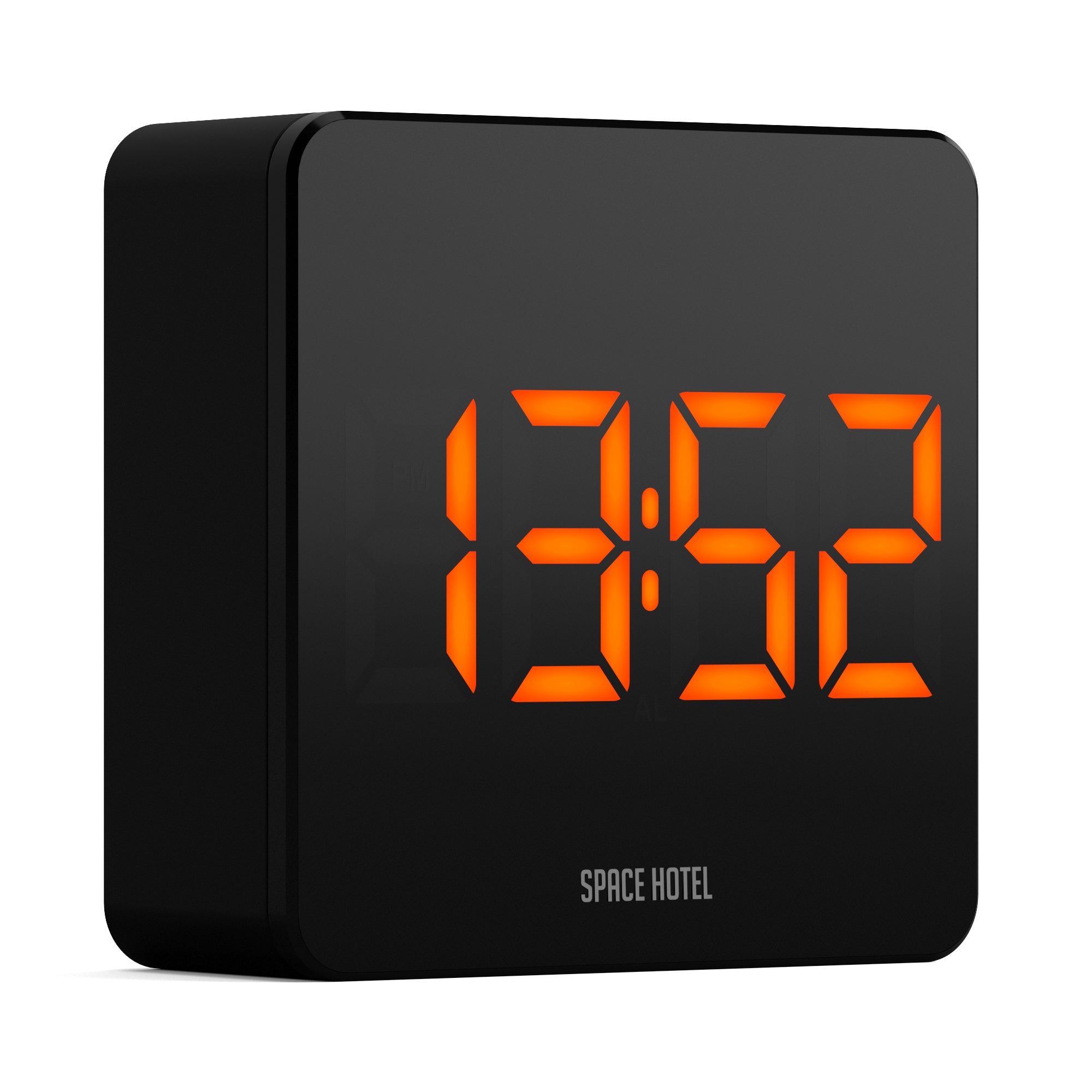 Newgate Space Hotel Orbatron Alarm Clock Black Case - Black Lens - Orange Led-Home &amp; Garden &gt; Decor-PEROZ Accessories