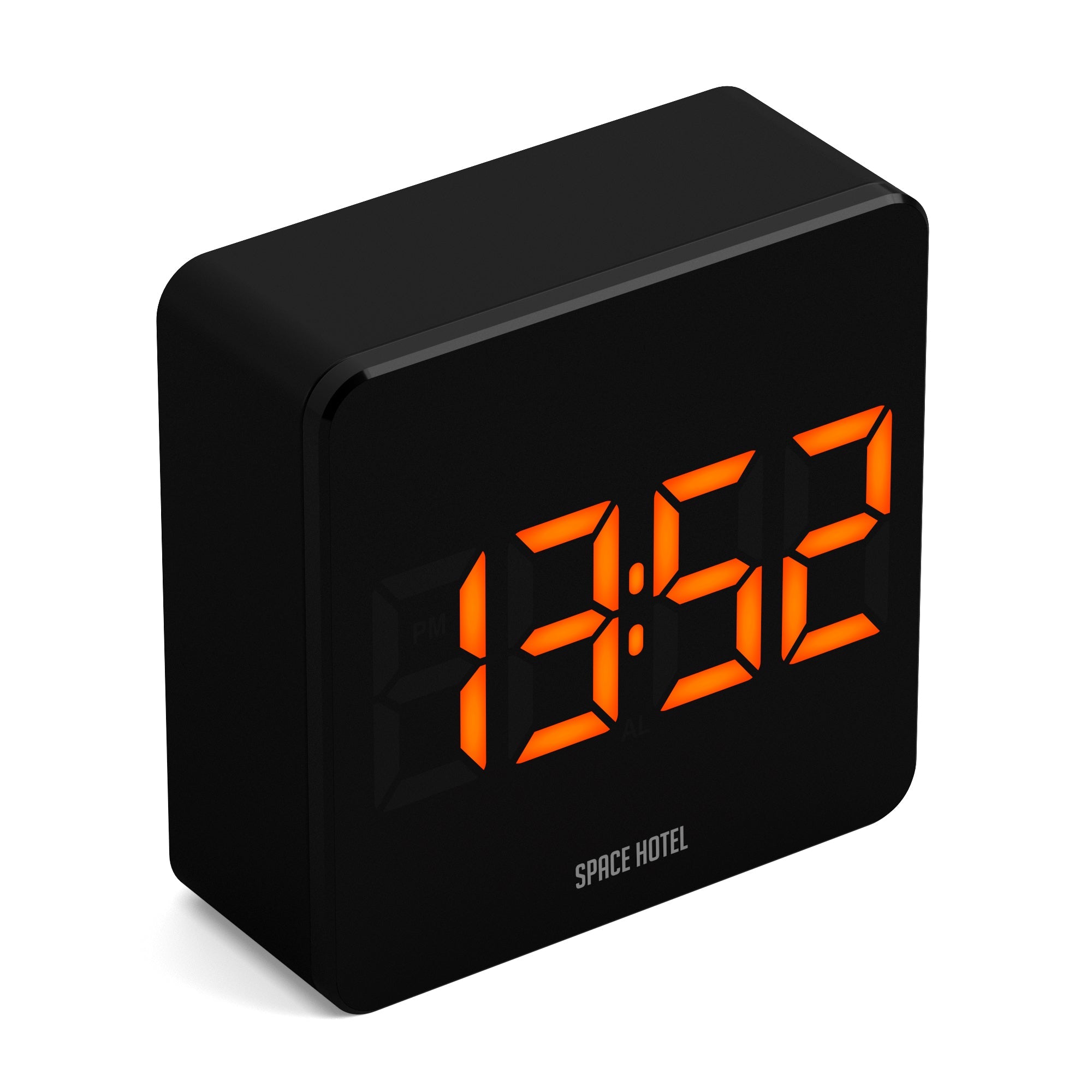 Newgate Space Hotel Orbatron Alarm Clock Black Case - Black Lens - Orange Led-Home &amp; Garden &gt; Decor-PEROZ Accessories