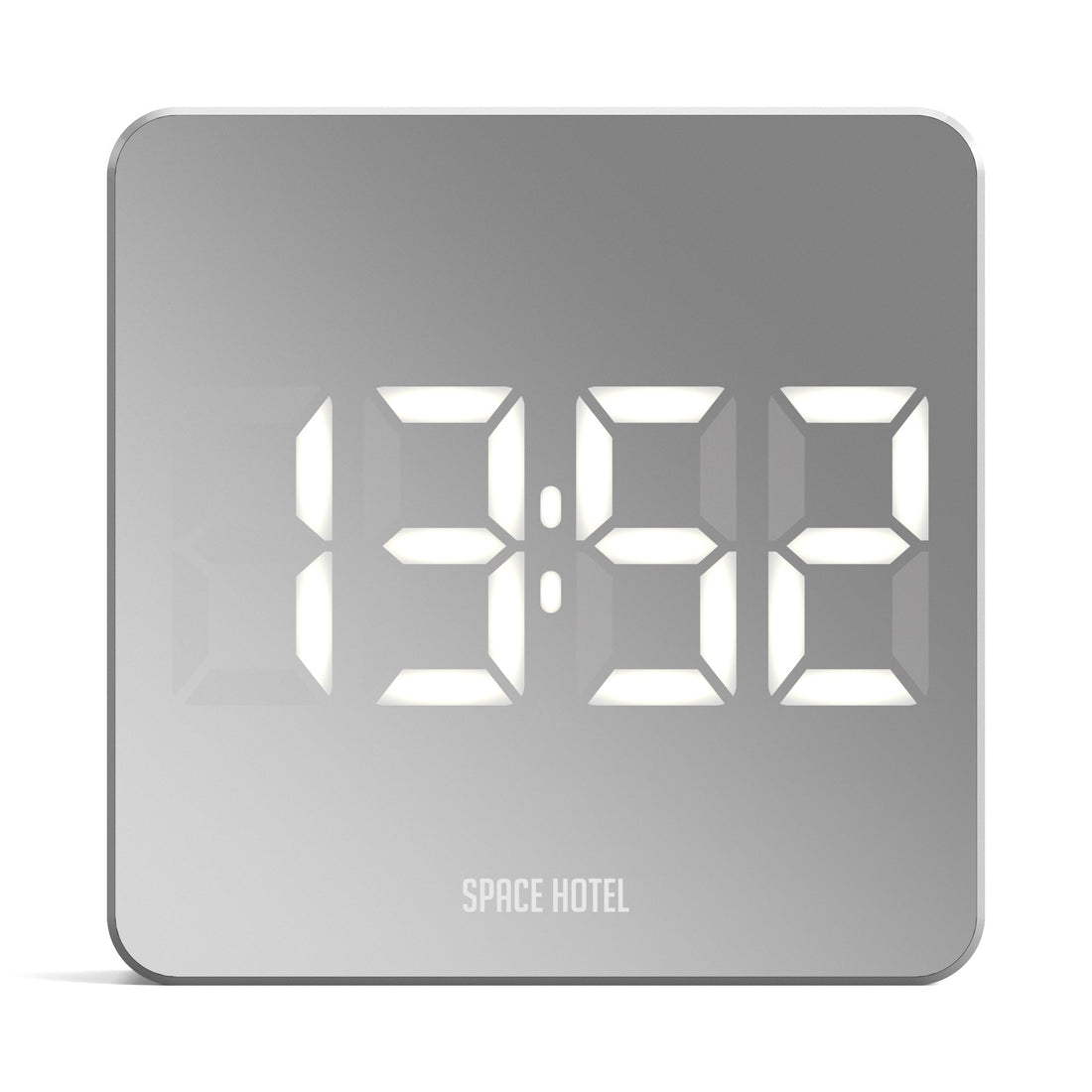 Newgate Space Hotel Orbatron Alarm Clock White Case - Silver Lens - White Led-Home &amp; Garden &gt; Decor-PEROZ Accessories