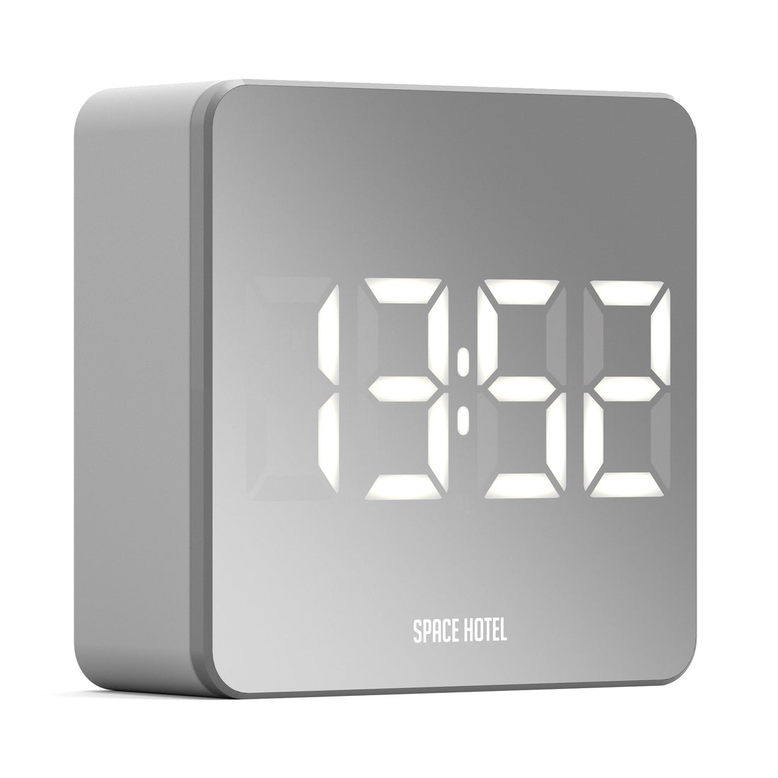 Newgate Space Hotel Orbatron Alarm Clock White Case - Silver Lens - White Led-Home &amp; Garden &gt; Decor-PEROZ Accessories