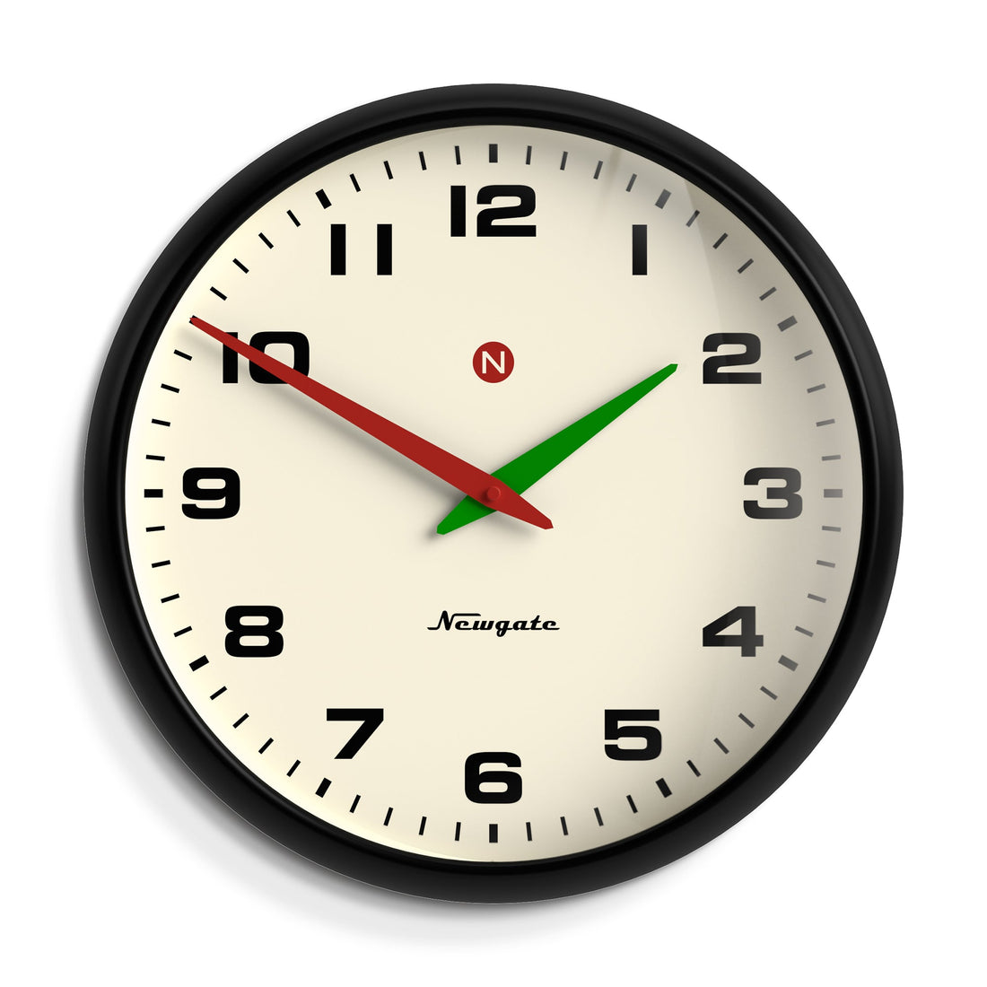 Newgate Superstore Wall Clock Alpha Dial Black-Home &amp; Garden &gt; Decor-PEROZ Accessories