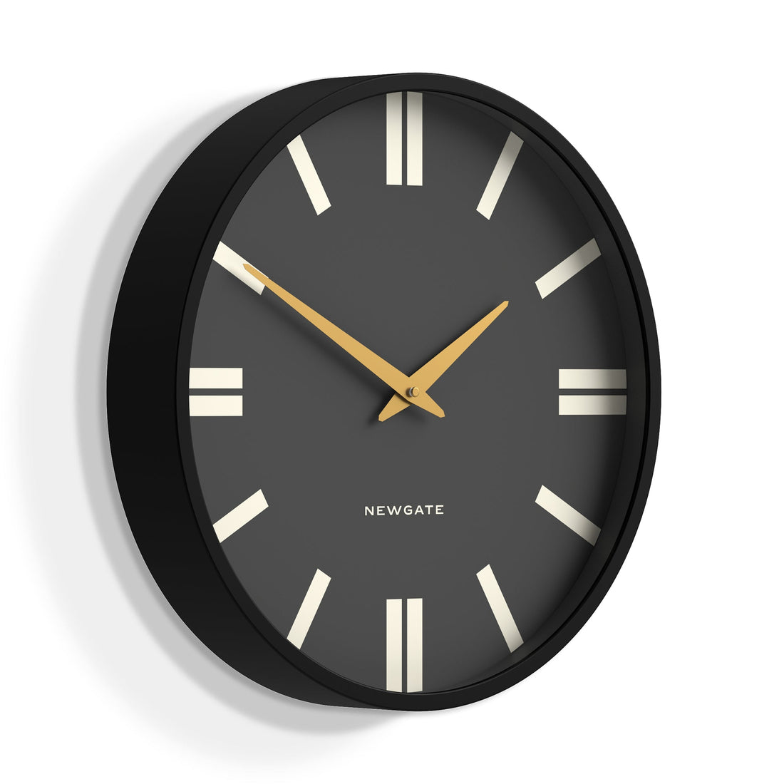 Newgate Universal Wall Clock Plaza Dial Black-Home &amp; Garden &gt; Decor-PEROZ Accessories