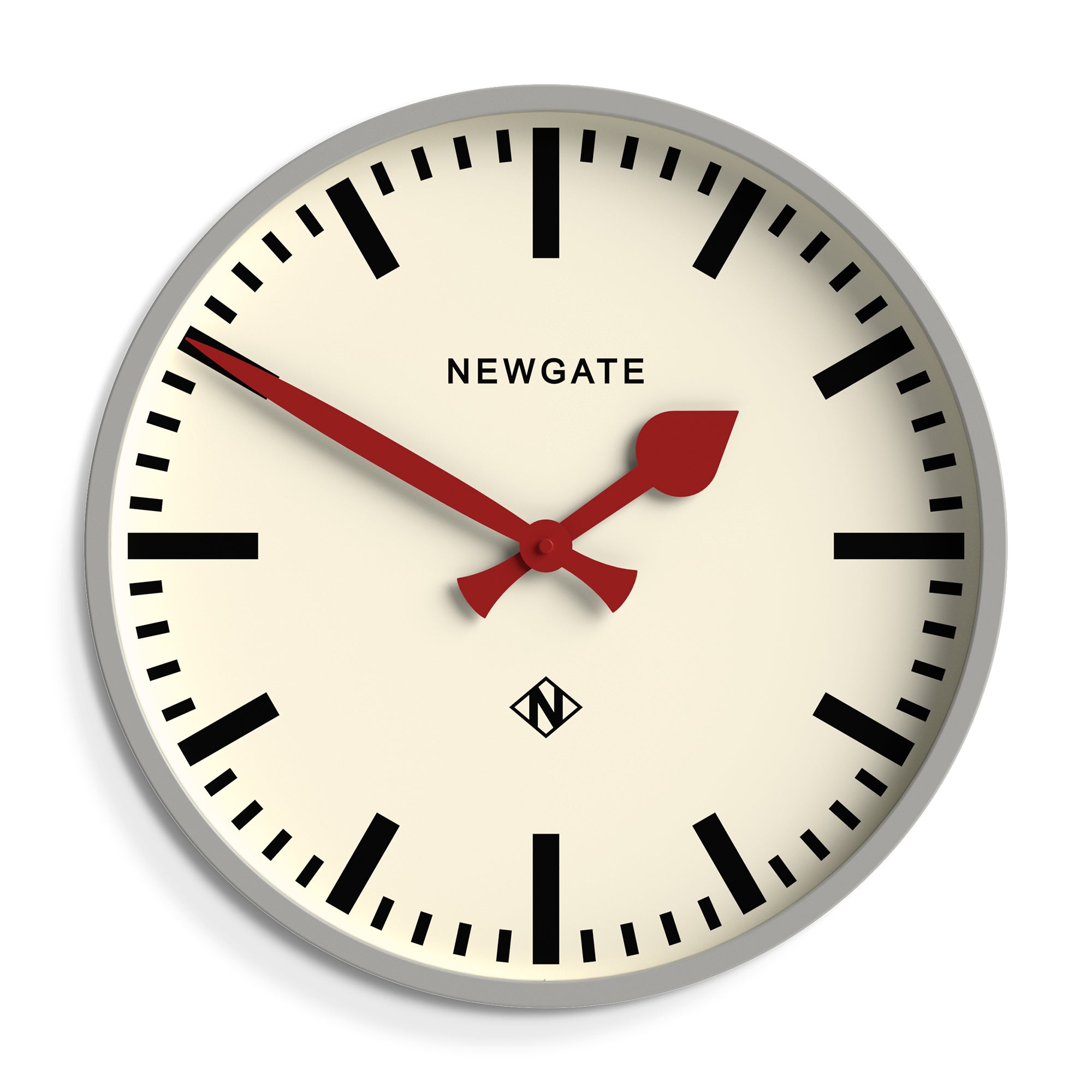 Newgate Universal Wall Clock Railway Dial Grey-Home &amp; Garden &gt; Decor-PEROZ Accessories