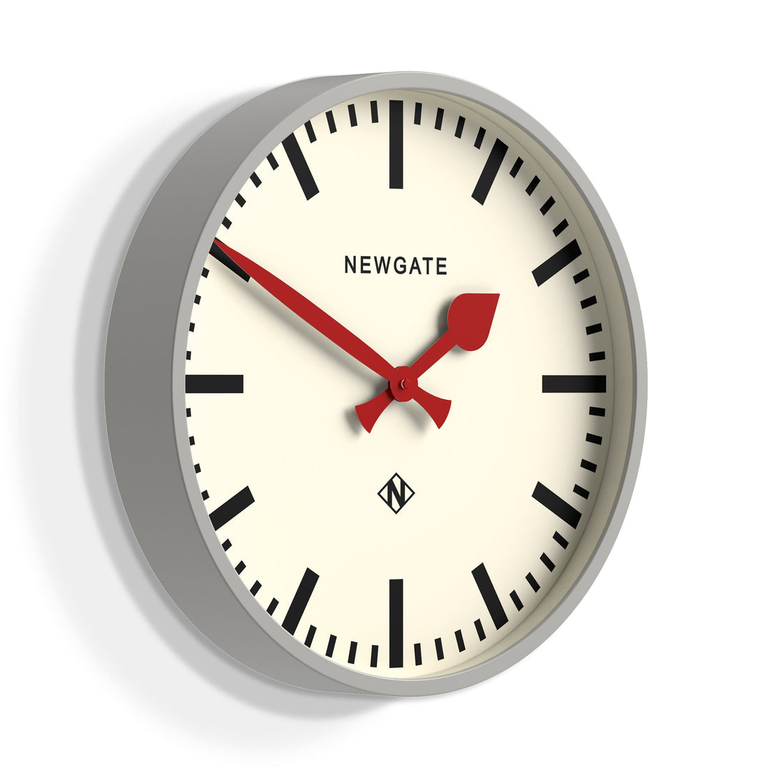 Newgate Universal Wall Clock Railway Dial Grey-Home &amp; Garden &gt; Decor-PEROZ Accessories