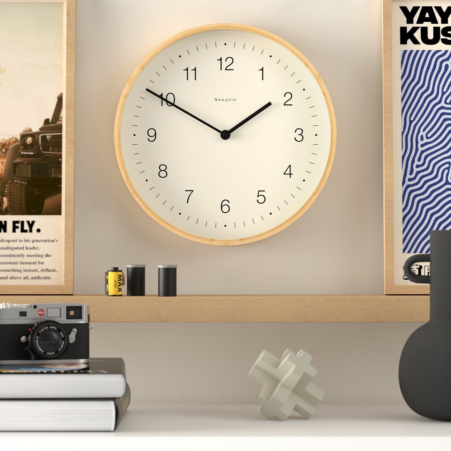 Newgate Mauritius Wall Clock - Mongoose Dial-Home &amp; Garden &gt; Decor-PEROZ Accessories