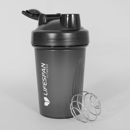 Lifespan Fitness Shaker Bottle 500ml in Black (Pack of 4)-Sports &amp; Fitness &gt; Exercise, Gym &amp; Fitness &gt; Gym Equipment &amp; Accessories-PEROZ Accessories