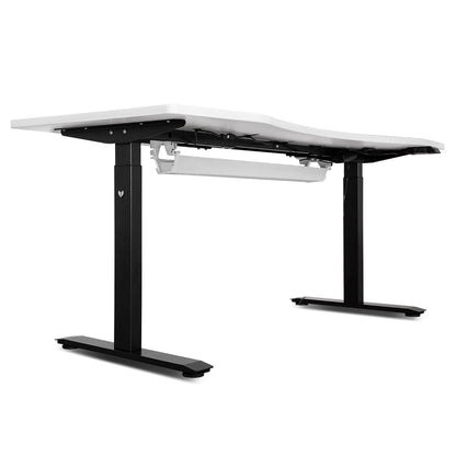 Lifespan Fitness WalkingPad M2 Treadmill with ErgoDesk Automatic White Standing Desk 1500mm + Cable Management Tray-Walking Pad-PEROZ Accessories