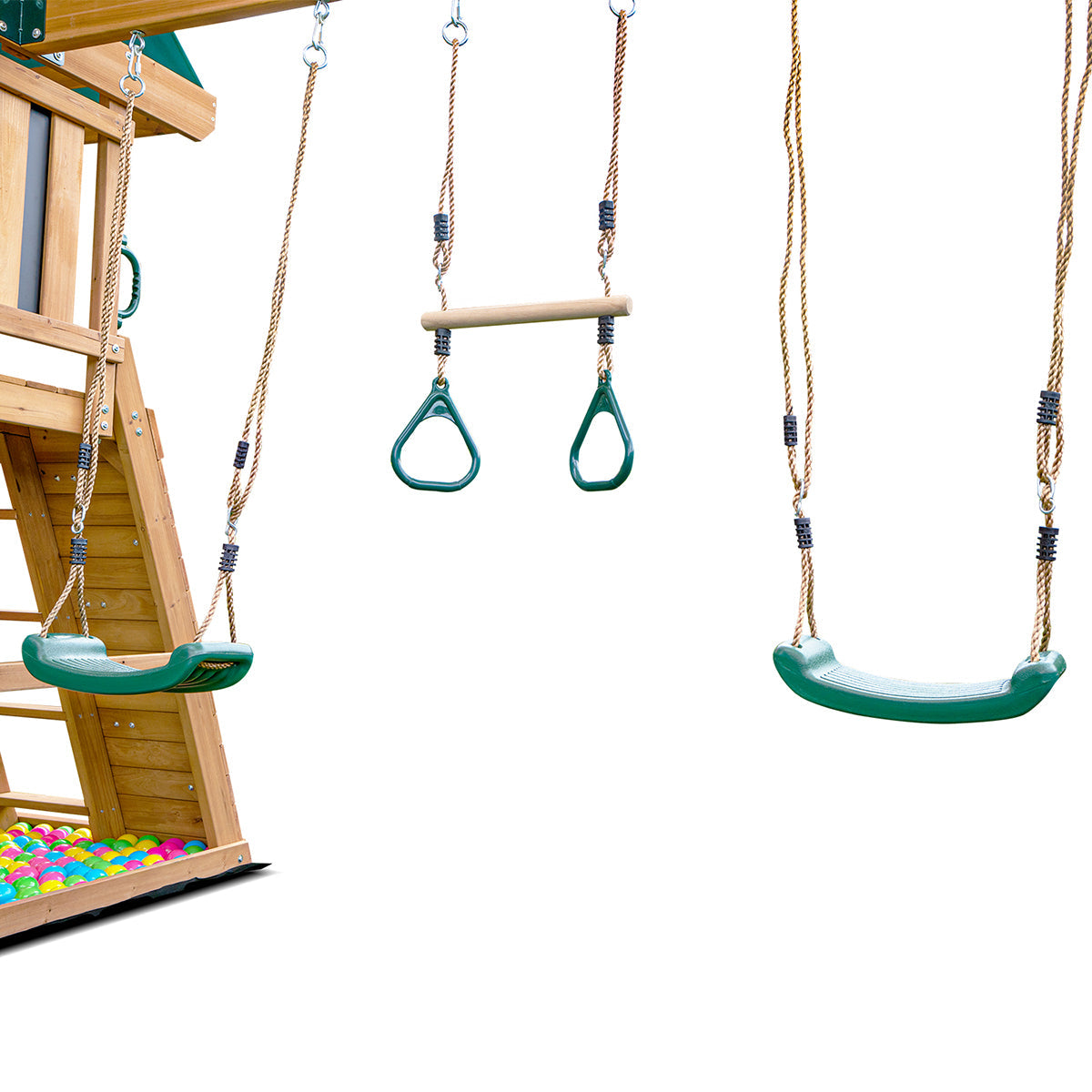 Lifespan Kids Birmingham Swing Set &amp; Play Centre with 2.2m Slide (Green)-Baby &amp; Kids &gt; Baby &amp; Kid&