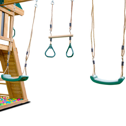 Lifespan Kids Birmingham Swing Set &amp; Play Centre with 2.2m Slide (Pastel Green)-Baby &amp; Kids &gt; Baby &amp; Kid&