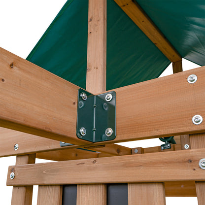 Lifespan Kids Birmingham Swing Set &amp; Play Centre with 2.2m Slide (White)-Baby &amp; Kids &gt; Baby &amp; Kid&