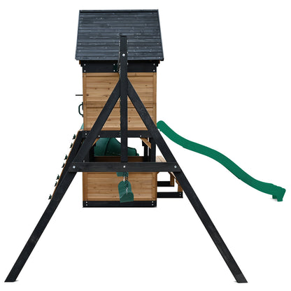 Lifespan Kids Claremont Swing Set &amp; Play Centre with 2.2m Slide (Green)