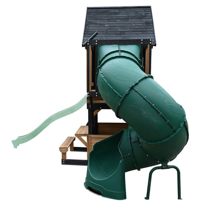 Lifespan Kids Claremont Swing Set &amp; Play Centre with 2.2m Slide (Pastel Green)