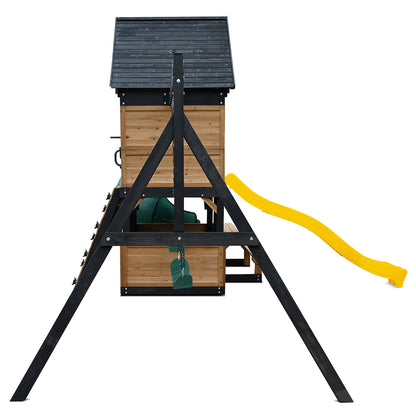 Lifespan Kids Claremont Swing Set &amp; Play Centre with 2.2m Slide (Yellow)