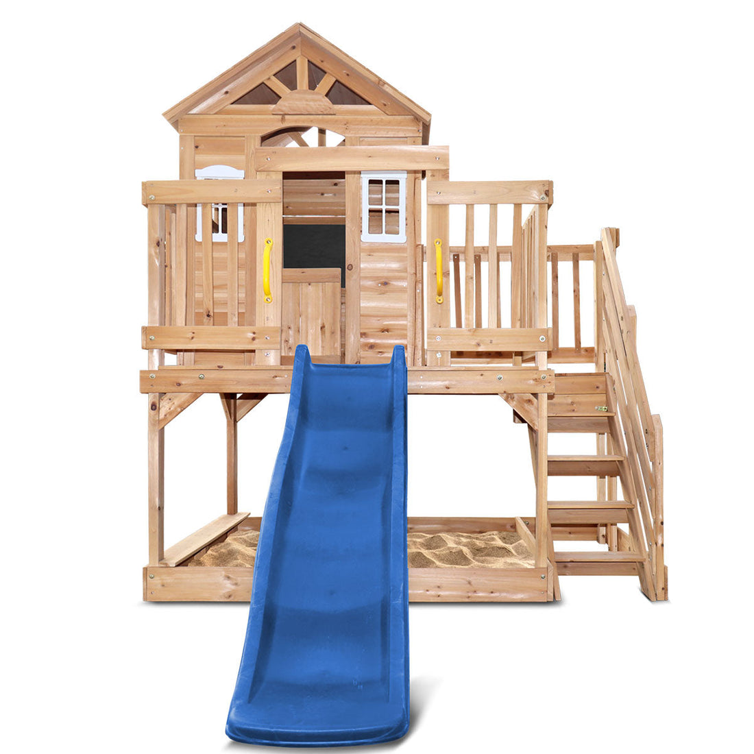 Lifespan Kids Silverton Cubby House with 1.8m Slide (Blue)-Baby &amp; Kids &gt; Baby &amp; Kid&