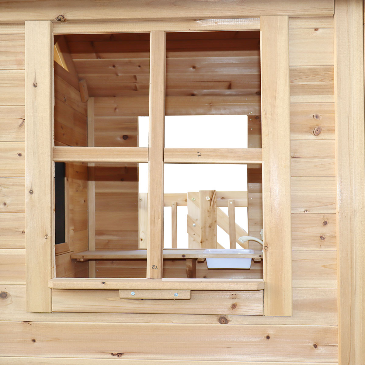 Lifespan Kids Silverton Cubby House with 1.8m Slide (Green)-Baby &amp; Kids &gt; Baby &amp; Kid&