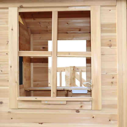 Lifespan Kids Silverton Cubby House with 1.8m Slide (Green)-Baby &amp; Kids &gt; Baby &amp; Kid&