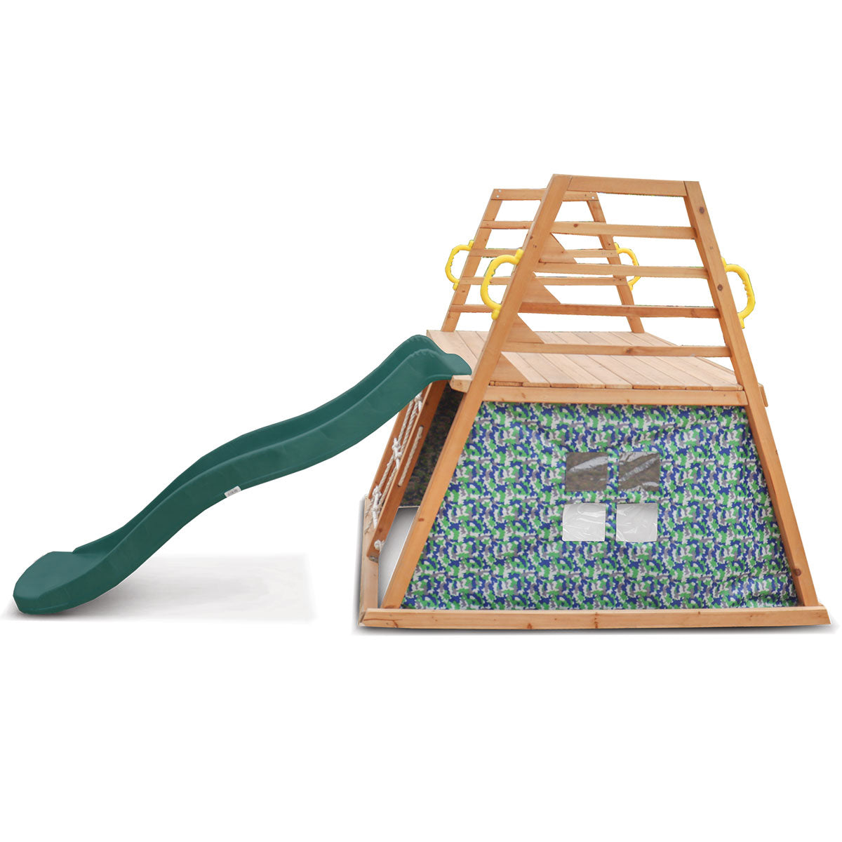 Lifespan Kids Cooper Climbing Frame with 1.8m Green Slide-Outdoor Slides-PEROZ Accessories